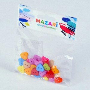 Набор для творчества "Mazari Сердечки" 30шт цветные, пластик 1/24 арт. M-4355