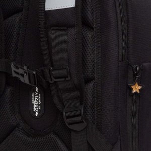 Ранец школьный формованный GRIZZLY с анатомической спинкой, на ножках, для девочек