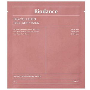 Ночная гидрогелевая маска с коллагеном для эластичности кожи Biodance Bio-Collagen Real Deep Mask, 34г