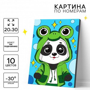 Картина по номерам для детей «Малыш-панда», 20 х 30 см