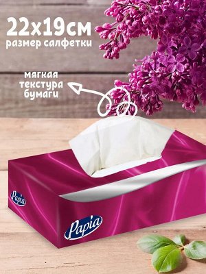Papia Салфетки вытяжные (коробка) 2-х слойные, 100 листов