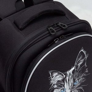 Ранец школьный формованный GRIZZLY с анатомической спинкой на ножках, для девочки