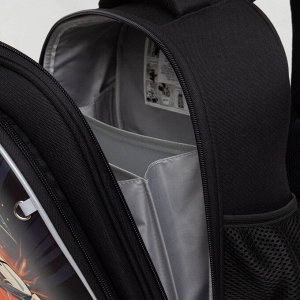 Ранец школьный формованный GRIZZLY с анатомической спинкой на ножках, для мальчика