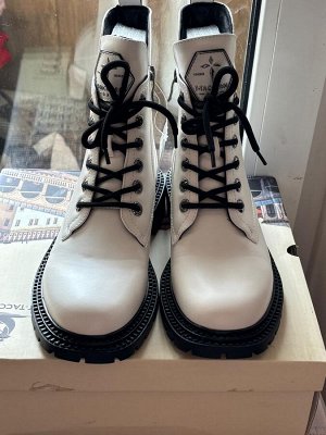 Ботинки женские демисезон, белые, р.38