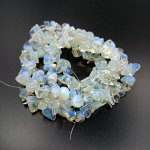 Бусины галтовка из Опалита (имитация опала) 8-12 мм. Цена за нить ≈ 45 см.