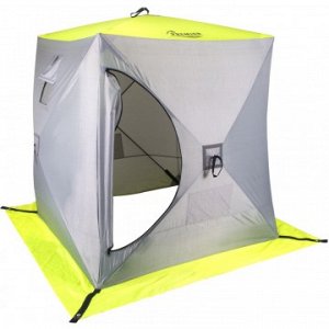 Палатка зимняя Куб 1,5х1,5 yellow lumi/gray PREMIER (PR-ISC-150YLG)