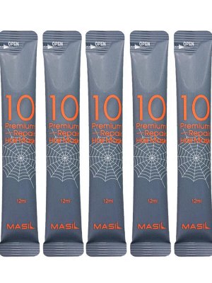 MASIL Маска для волос восстанавливающая / 10 Premium Repair Hair Mask Masil, 10 шт. x 12 мл