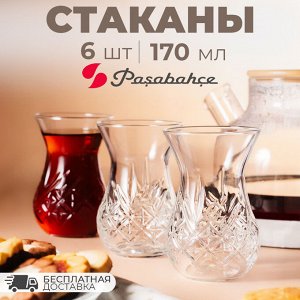 Набор стаканов из стекла Pasabahce ТАЙМЛЕСС, 6 шт., 170 мл