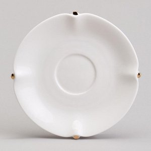 Чайный набор из фарфора Lefard "Sunday Gold" на 2 персоны (4 предмета, 220 мл) — радужная коллекция с золотым декором, 1 шт.