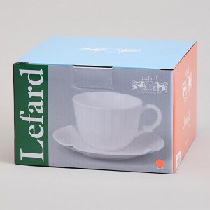 Чайный набор из фарфора Lefard "Sunday Rainbow" на 2 персоны, 4 предмета, 220 мл, с цветным декором и золотым кантом, 1 шт.