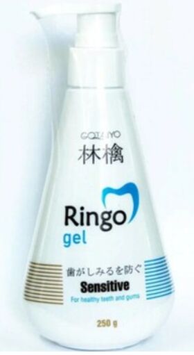 «Ringo» Паста зубная отбеливающая Sensitive (гель), 250г