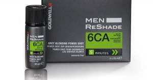 Gоldwell dualsenses for men reshade экспресс-корректор седины 6CA темный блондин 4х20 мл