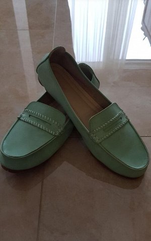 Мокасины кожаные женские