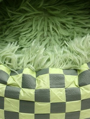 Лежанка для животных "Кокон", 40*40 см, зелёная