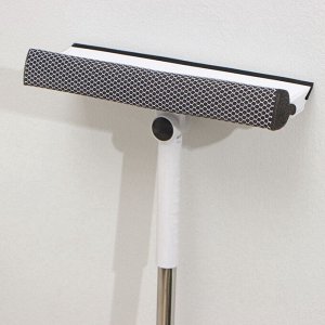 Окномойка с поролоновой насадкой, телескопическая ручка, поворот на 180°, 26x3.5x98(128)