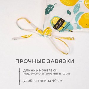 Сидушка Этель "Лимонад" 42х42 см, 80% хл, 20% пэ, сатин 110 г/м2