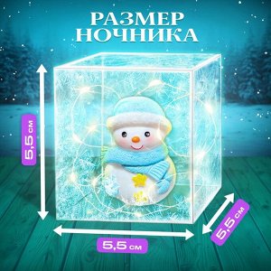 Набор для опытов «Снежный ночник: Снеговик», своими руками