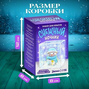 Набор для опытов «Снежный ночник: Снеговик», своими руками