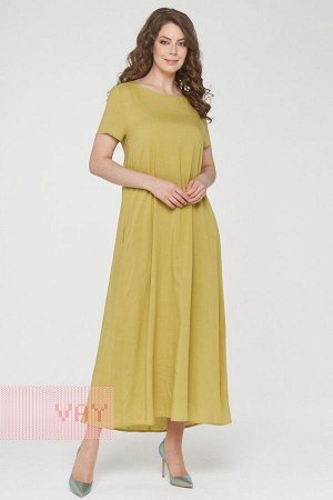 Платье женское 191-3486 Ш36 цейлонский желтый