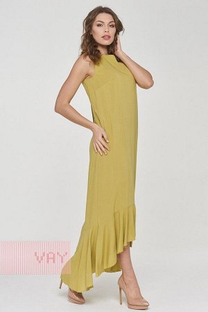 Платье женское 191-3480 Ш36 цейлонский желтый