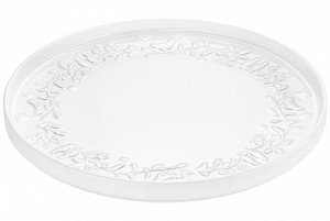 Поднос фарфоровый с бортиком 28x28 см "Птички на ветке"