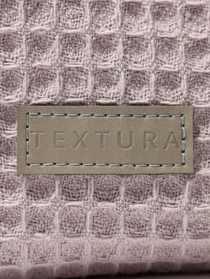 Косметичка женская на молнии TEXTURA, объёмная, средний размер, мягкая, розовая