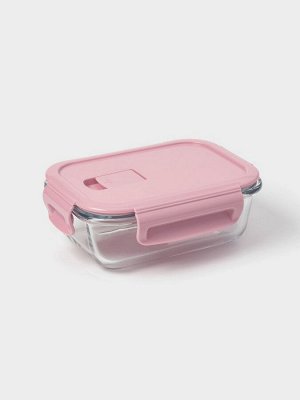 Контейнер для еды из жаропрочного стекла с крышкой Cook and Freeze, 380 мл, 15?11?5,5 см, цвет МИКС