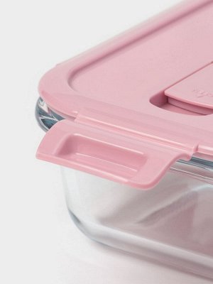 Контейнер для еды из жаропрочного стекла с крышкой Cook and Freeze, 380 мл, 15?11?5,5 см, цвет МИКС