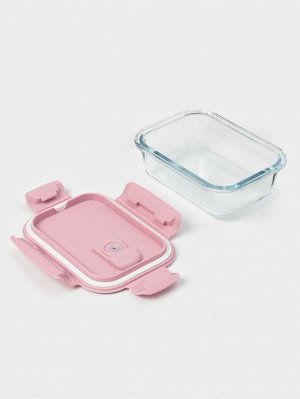 Контейнер для еды из жаропрочного стекла с крышкой Cook and Freeze, 380 мл, 15?11?5,5 см, цвет МИКС
