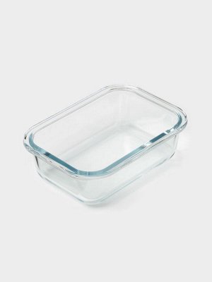 Контейнер для еды из жаропрочного стекла с крышкой Cook and Freeze, 380 мл, 15?11?5,5 см, цвет МИКС