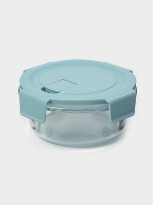 Контейнер для еды Доляна Cook and Freeze, 370 мл, 13,5?6 см, жаропрочное стекло, круглый, цвет МИКС