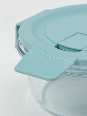 Контейнер для еды Доляна Cook and Freeze, 370 мл, 13,5?6 см, жаропрочное стекло, круглый, цвет МИКС