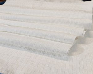 Полотенце белое вафельное, плотность 210