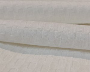 Полотенце белое вафельное, плотность 210
