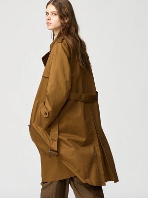 UNIQLO: C - классический базовый тренчкот - 34 BROWN
