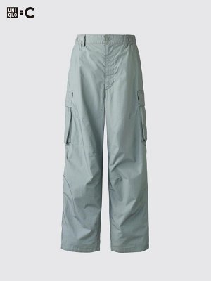 UNIQLO: C - широкие брюки карго из хлопка - 34 BROWN
