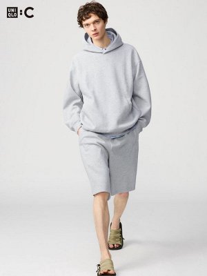 UNIQLO: C - широкие шорты унисекс с эластичной талией - 03 GRAY