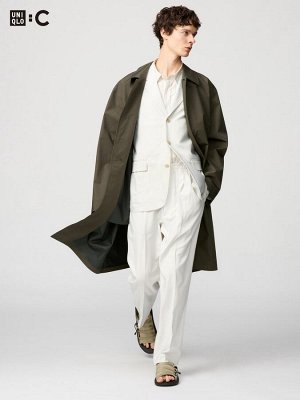 UNIQLO: C - свободные брюки унисекс прямого силуэта - 01 OFFWHITE