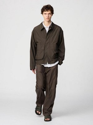 UNIQLO: C - хлопковая куртка свободного силуэта - 34 BROWN