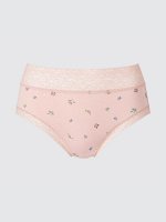 UNIQLO - хлопковые трусики на высокой посадке - 11 PINK