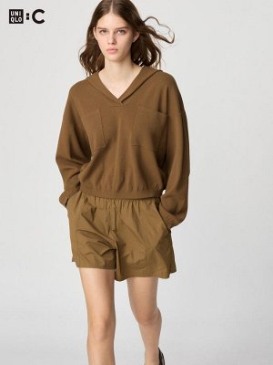 UNIQLO: C - худи с капюшоном расслабленного силуэта - 34 BROWN