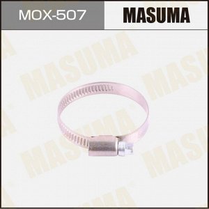 Хомут червячный Masuma Ø32-50мм, ширина 9мм, нержавеющая сталь W2, арт. MOX-507, комплект 10 шт (стоимость за упаковку 10 шт)