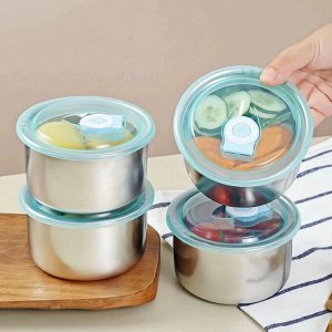 Ланч-бокс, контейнер для продуктов, металлический, 1 шт.