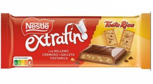 Nestle Extrafino Молочный шоколад 84г Tosta Rica со сливочной начинкой и печеньем