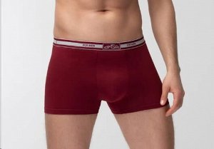 Трусы боксеры отк.резинка муж Omsa OmB 1234 bordo 95%х/б.,5%эласт. р.52 (2XL) 1 шт / 10шт / 351306