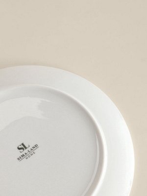 Тарелки SL Home «Уроки испанского: Amor - Te amo», d=22 см, набор 2 шт., фарфор, белые, розовые