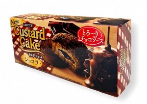 Пирожное Custard Cake "Шоколадное", Lotte, 150г,