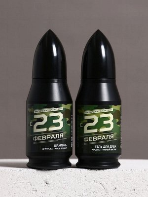Подарочный набор «Стратегический запас», гель для душа и шампунь для волос 2x200, Чистое счастье