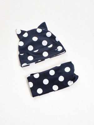 Комплект (шапка+снуд) (80-86см) UD 3012(1) горох