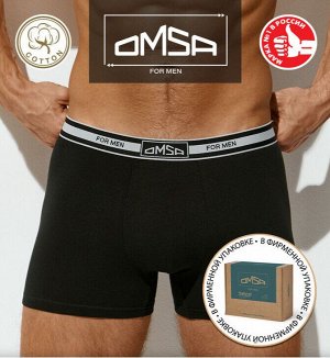 Трусы боксеры муж р.50 (XL) nero хлопок молнии 1234-24B Style Omsa 1шт / шт / 167820